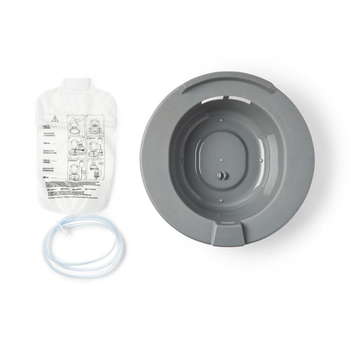 McKesson Sitz Bath Graphite with tubing for gentle perineal relief, Moovkart