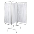 Drive Medical 3-Panel Privacy Screen, White, Folding Medical Room Divider for Clinics and Home Care