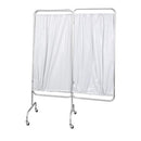 Drive Medical 3-Panel Privacy Screen, White, Folding Medical Room Divider for Clinics and Home Care