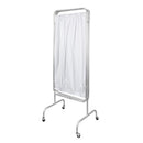 Drive Medical 3-Panel Privacy Screen, White, Folding Medical Room Divider for Clinics and Home Care