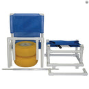 MJM International Wheelchair All Terrain PVC with Heavy Duty Wheels, Plastic Bearings and 250 lbs Capacity