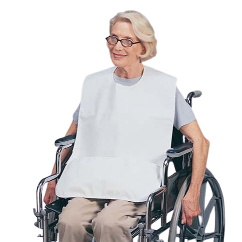 Skil-Care Barrier Bib with Catch Pocket