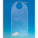 SP Ableware Vinyl Eating Bib 18 x 36 Inches with crumb catcher for adult mealtime protection. Moovkart