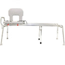 Eagle Health toilet-to-tub sliding transfer bench, long, for safe mobility assistance, durable, adjustable, Moovkart