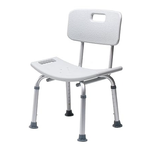Graham Field Lumex Platinum bath seat with back, adjustable height, 350 lbs capacity, durable, comfortable, Moovkart