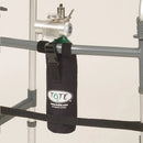 Close-up of carrier’s secure hook and loop fasteners and safety buckle, Moovkart