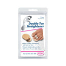 PediFix Double Toe Straightener, Adjustable Cotton-Elastic Loop for Overlapping or Crooked Toes