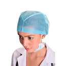 Mediblue Surgical Caps, Blue, 24 Inches, Disposable Head Covers for Medical Use, Box of 100