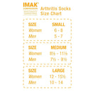IMAK Arthritis Socks with Breathable Cotton and Mild Compression Support Medium, Pair