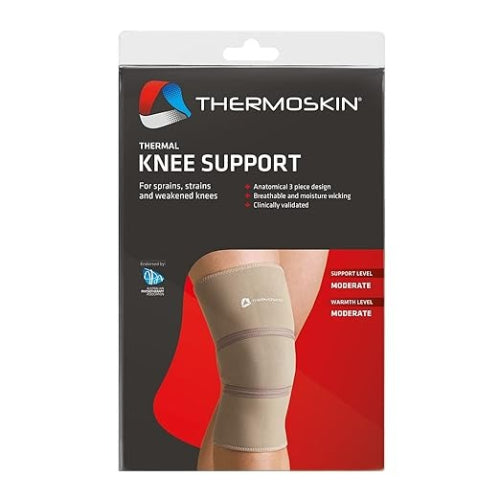 Thermoskin Knee Support Brace for Knee Pain Relief, Sprains and Injury Prevention, Medium