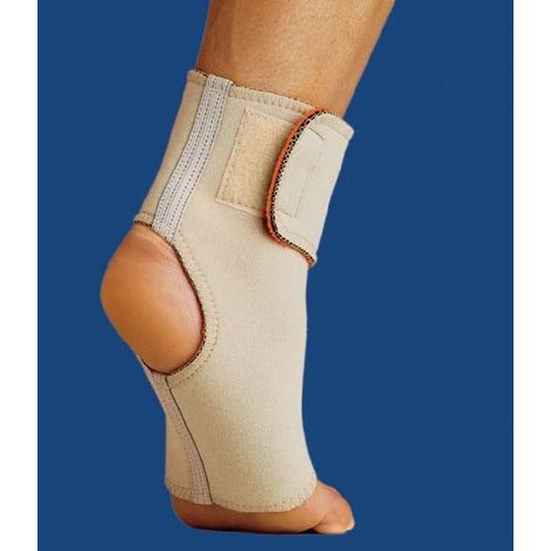 Thermoskin Ankle Wrap, Large, Beige, adjustable compression, thermal support, ligament recovery, ventilated design, Moovkart