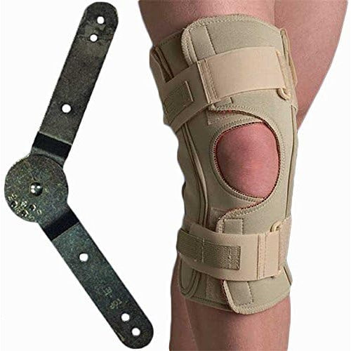 Thermoskin Hinged Knee Wrap Dual Pivot Beige, Large