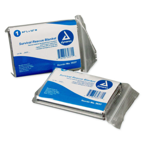Emergency Survival Rescue Foil Blanket - 84" X 52"