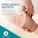 Dynarex Elastic Bandage, 6 Inch x 5 Yards with Clips, Box of 10 – Latex-Free Compression Wrap