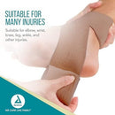 Dynarex Elastic Bandage, 6 Inch x 5 Yards with Clips, Box of 10 – Latex-Free Compression Wrap