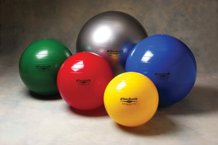 Yellow Thera-Band exercise ball, 18-45 cm size