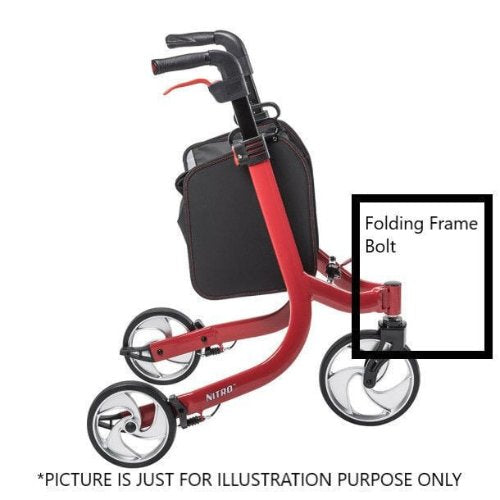 Drive Medical Nitro 3-Wheel Rollator Folding Frame Bolt Only