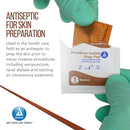 Box of 100 Dynarex Povidone-Iodine Prep Pads for IV starts and pre-op prep, Moovkart