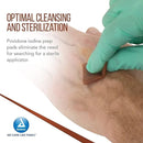 Dynarex Povidone-Iodine Prep Pads, Antiseptic Swabs for Skin Prep, Pack of 100