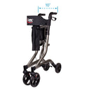 Carex Crosstour Rollator Walker with 8-inch wheels for smooth mobility, stability, and easy maneuvering. Moovkart