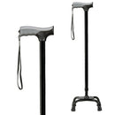 Carex Quad Cane, Adjustable Height – Lightweight aluminum frame with Soft Grip handle. Moovkart