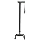 Carex Quad Cane with Soft Grip – Four-point base for enhanced stability and comfort. Moovkart