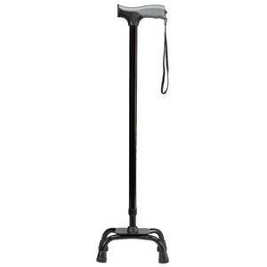 Carex Quad Cane with Soft Grip, Adjustable Height, Case of 2