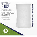 Dynarex Vital Roll Conforming Gauze, Non-Sterile, 2 Inches x 4.1 Yards , Pack of 12