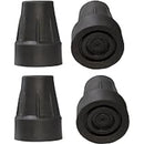 Carex Cane Tips, Skid-Resistant Rubber with Metal Reinforcement, Case of 6 Pairs