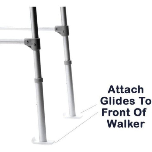 Carex Walker Ski Glides, Pair for 1-1/8 Inches Tubing