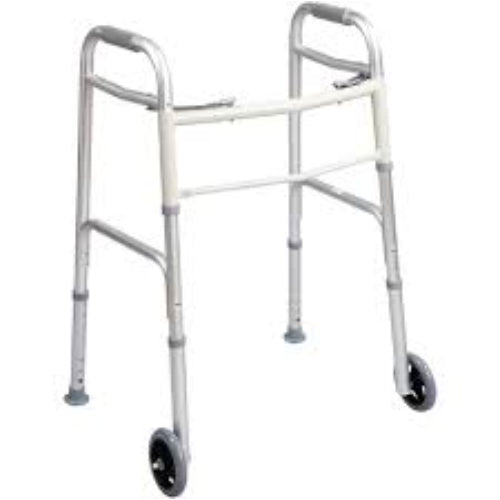 Carex Walker, Dual Paddle Folding with 5 Inches Wheels and Glides