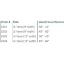 Adjustable 3-panel Advanced Orthopaedics abdominal support binder designed for improved fit and recovery, Moovkart