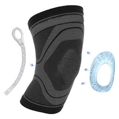 Active Compression Knee Sleeve with patella gel support for joint pain relief and stability. Moovkart
