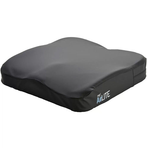 Roho Airlite Cushion with Heavy Duty Cover offers durable contoured foam and sealed air support for extended comfort and support, fluid-resistant, Moovkart.