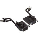 Drive Medical Swing-Away Detachable Footrest for Aluminium Transport Chair, Red, Pair