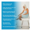 Carex Bathtub Transfer Bench with height adjustable legs and slip-resistant surface for elderly,Moovkart