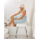 Carex Bathtub Transfer Bench durable non-slip safety seat with rubber tips and curtain slot,Moovkart