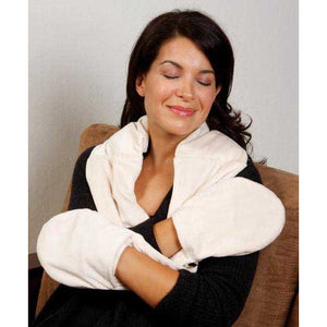 Carex Bed Buddy Naturals Plush Neck & Hand Wrap for Hot & Cold Therapy & Pain Relief