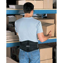 ObusForme Male Lumbar Support Back Belt with Breathable Mesh and Elastic Panels, Black