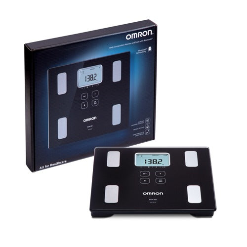 Omron Connect app syncing data from body composition monitor, Moovkart