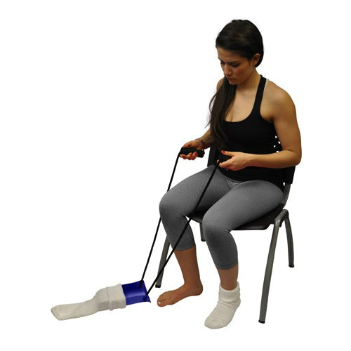 Blue Jay Get Your Sock On Sock Aid Formed with Foam Handles, Blue