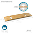 Blue Jay Slide On Over Transfer Board with Two Cutouts 8 x 30 Inches for Patient Transfer Support