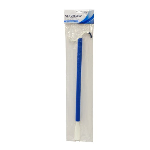 Blue Jay Get Dressed 24 Inch Long Dressing Stick with Shoehorn for Elderly or Post Surgery Support