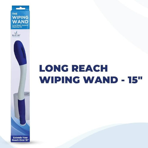 Blue Jay Wiping Wand, Long Reach Hygienic Cleaning Aid