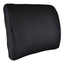 Blue Jay Lumbar Memory Foam Cushion with Straps, Black, Ergonomic Back Support.