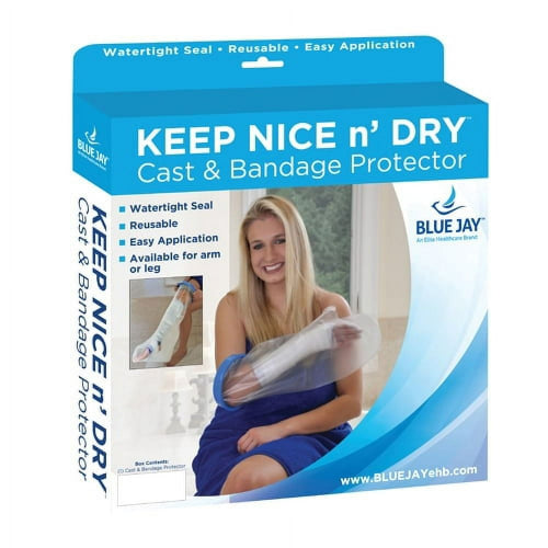 Blue Jay Waterproof Cast and Bandage Protector, Adult, Short Arm