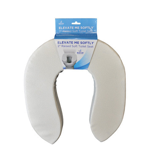 Blue Jay Elevate Me Softly Raised Soft Toilet Seat, 2 Inches