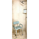 Blue Jay Bathroom Shower Chair with Backrest and Padded Arms for Safety and Comfort, Case of 2