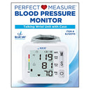Blue Jay Wrist Blood Pressure Monitor with Voice Function and Case, Fits 5.3 – 7.7 Inches