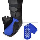 Blue Jay Non-Slip Cast Sock - Eco-Friendly Recycled Polyester, Keeps Toes Warm and Secure on Cast with Textured Treads, Moovkart